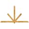 Ekena Millwork Kennewick Rough Sawn Timber Gable Bracket, Western Red Cedar, 84"W x 49"H x 4"D x 4"F, 14/12 Pitch GBW084X49X0404KEN00RWR - alternate 1